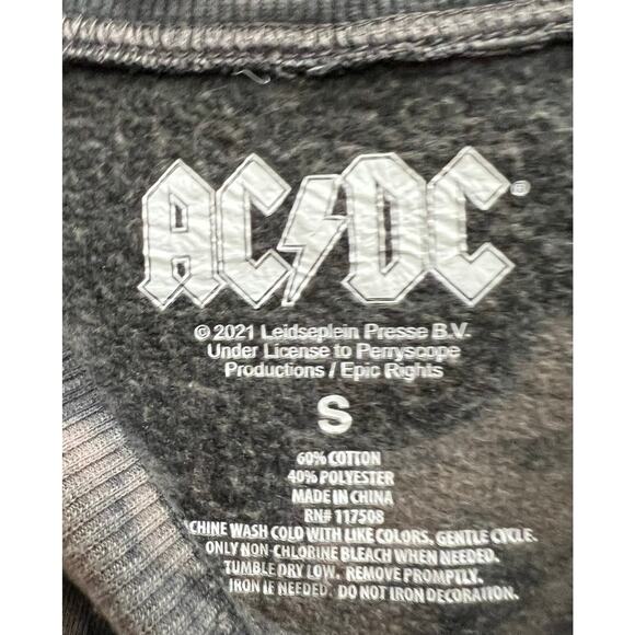AC/DC Highway To a Hell thrashed tie dye band sweatshirt oversized sz S - Picture 5 of 5